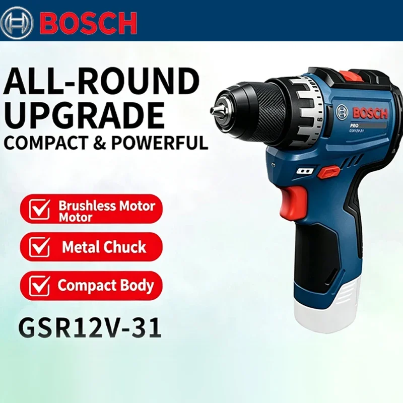 Woodworking Drill - Bosch GSR 12V-31 Brushless Electric Drill