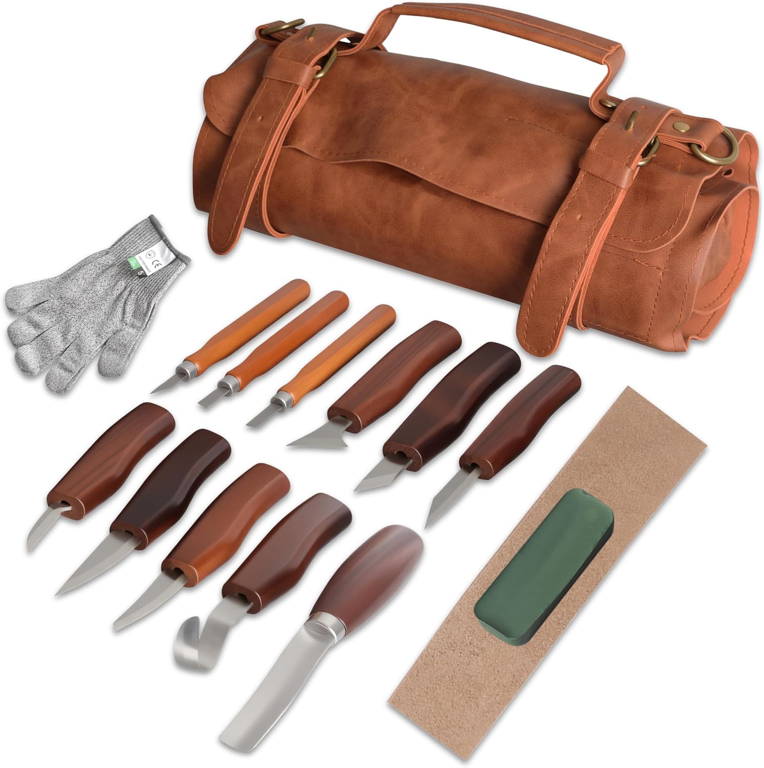 Woodworking Kits For Beginners - 15Pcs Professional Wood Carving Kit For