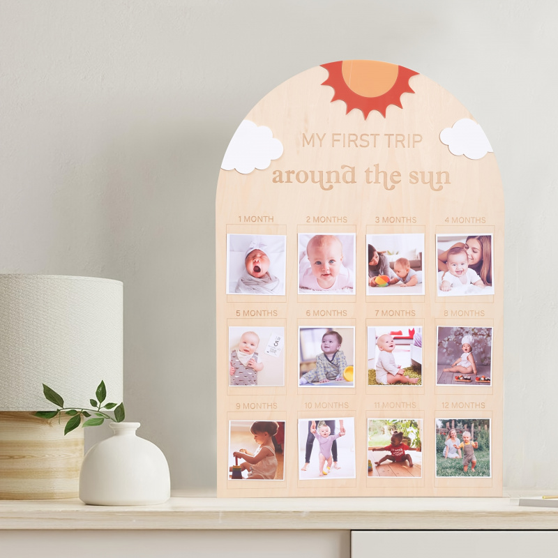 Woodworking Show - My First Year Wooden Photo Board