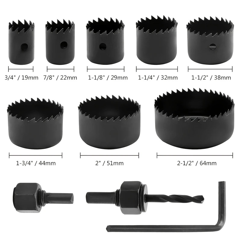 8pcs Woodworking Hole Saw Kit  - Woodworking Saw 评论和价格