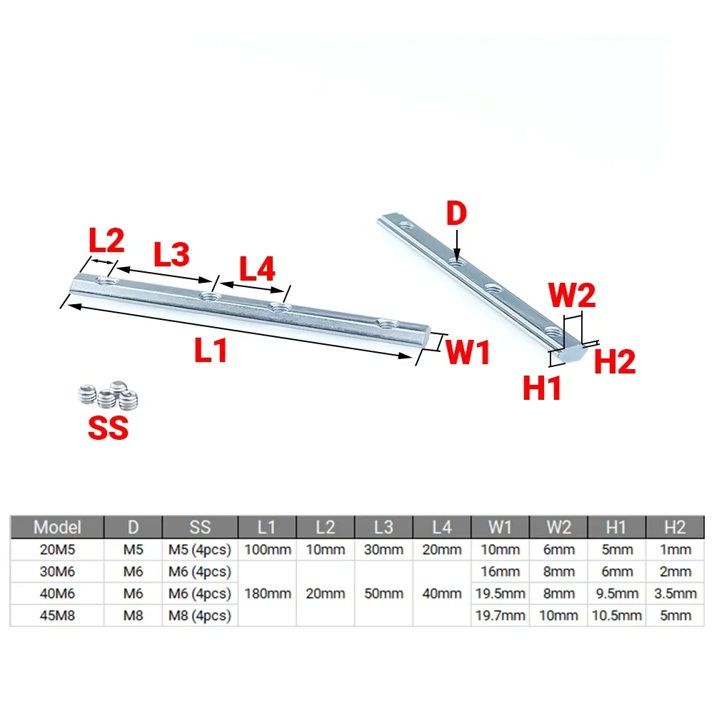 4Pcs V-Slot T-Slot Joiner 180  - Woodworking Joint Types 评论和价格
