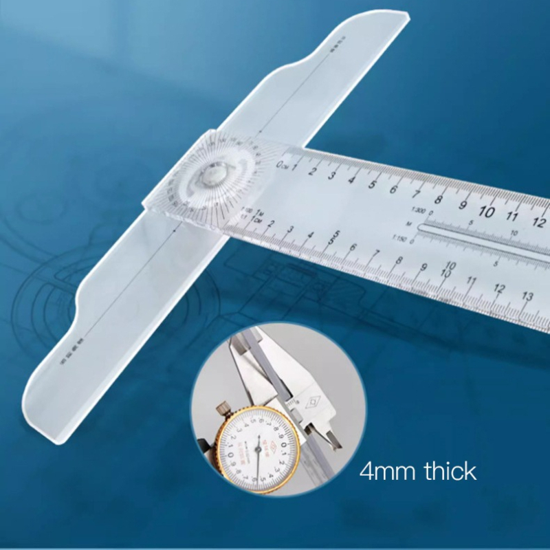 Dual-Sided T Square Ruler Clea - Woodworking Company 评论和价格