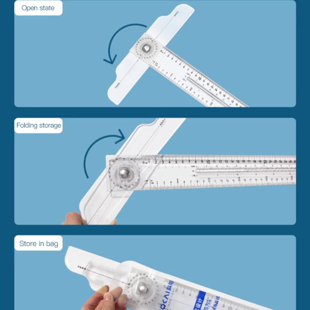 Dual-Sided T Square Ruler Clea - Woodworking Company 评论和价格