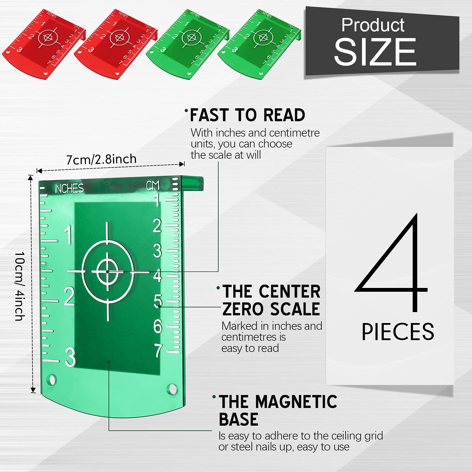 2Pcs Laser Level Target Board  - Woodworking Online 评论和价格
