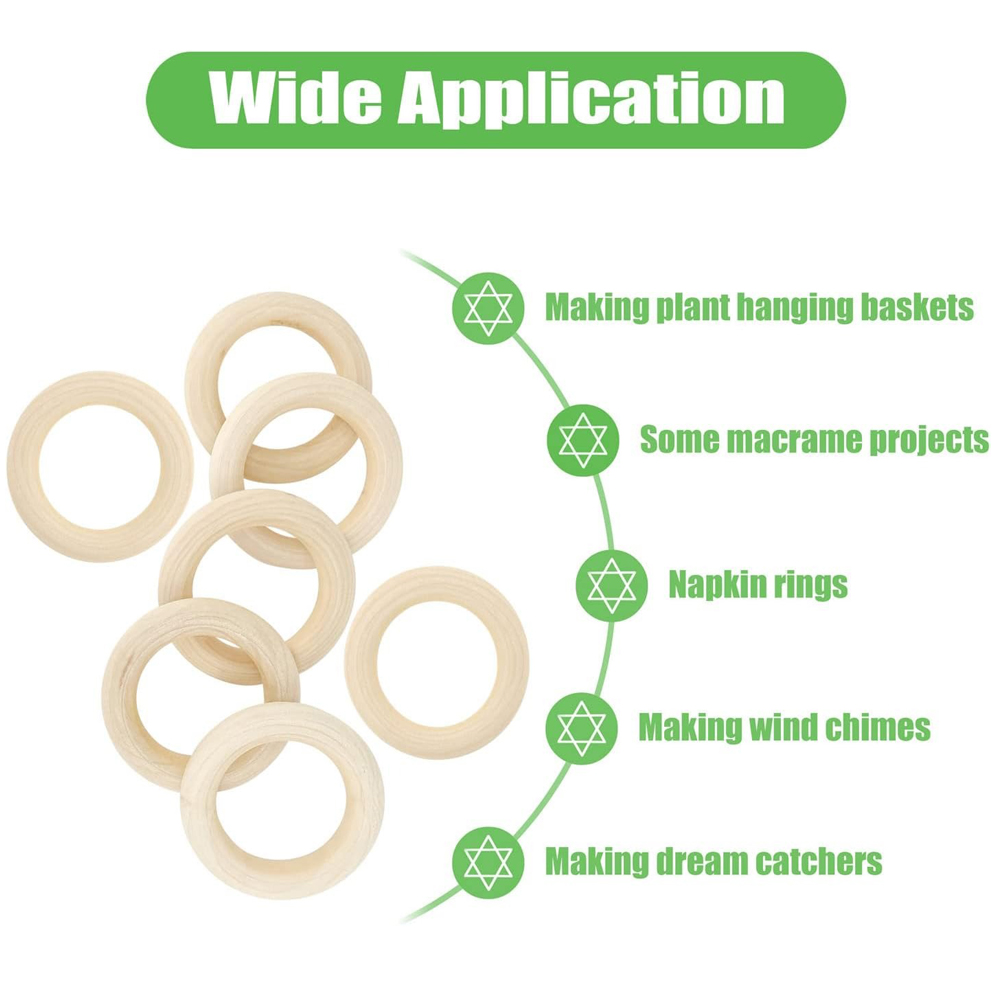 20PCS Wooden Rings for Craft 5 - Woodworking Joint Types 评论和价格
