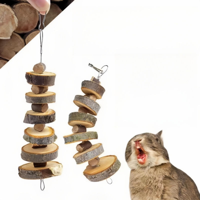 1 pc Random Style Pet Chew Toy - Woodworking Rabbet 评论和价格