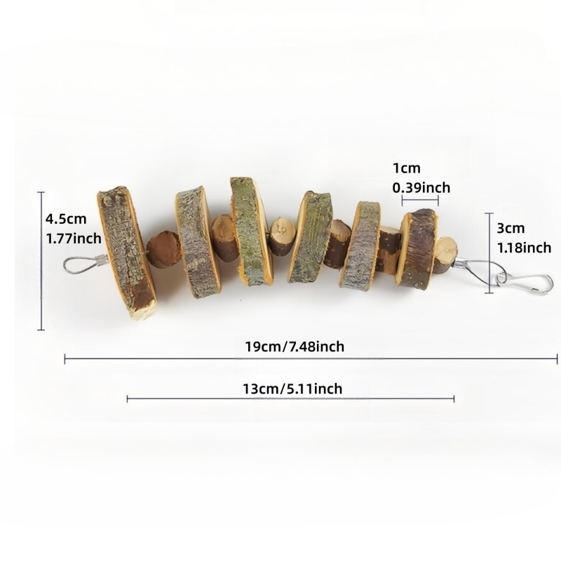 1 pc Random Style Pet Chew Toy - Woodworking Rabbet 评论和价格