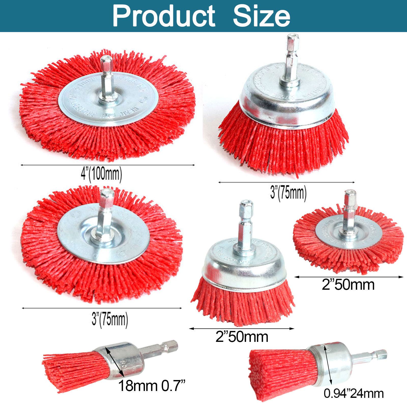 Nylon Cup Brush Abrasive Wire  - Woodworking Drill 评论和价格
