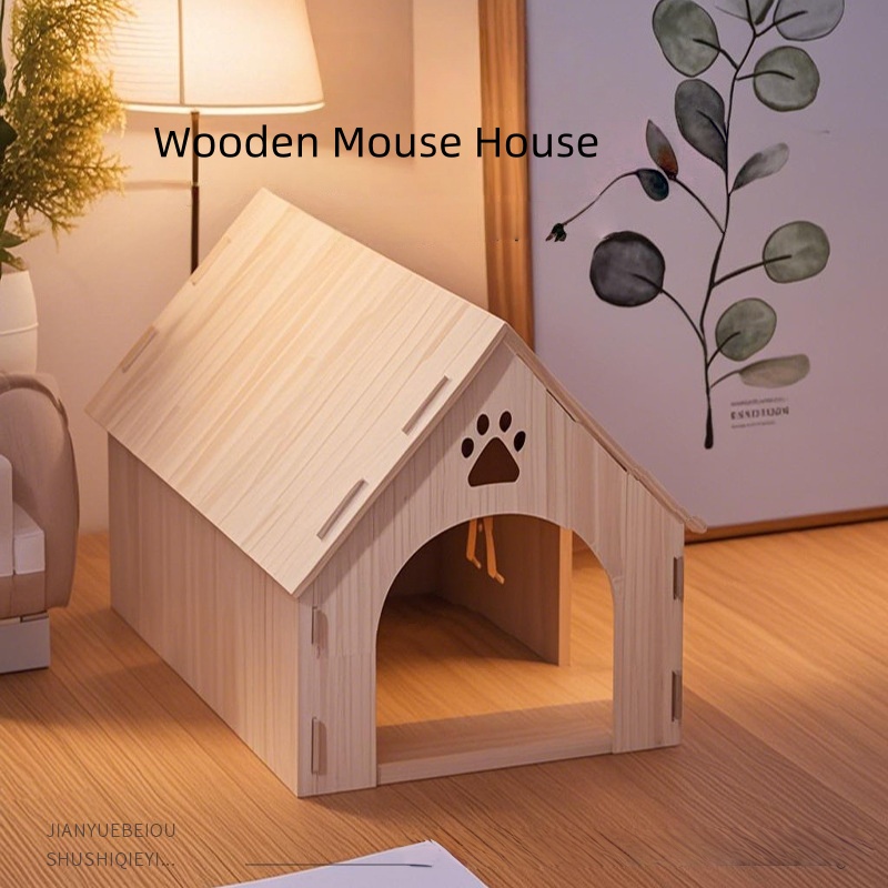 Dragon Cat Wooden Nest House D - Woodworking Rabbet 评论和价格