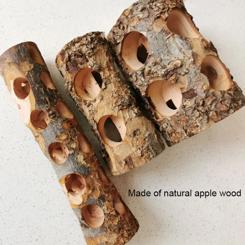 Pet Hamster Toy Natural Apple  - Woodworking Rabbet 评论和价格