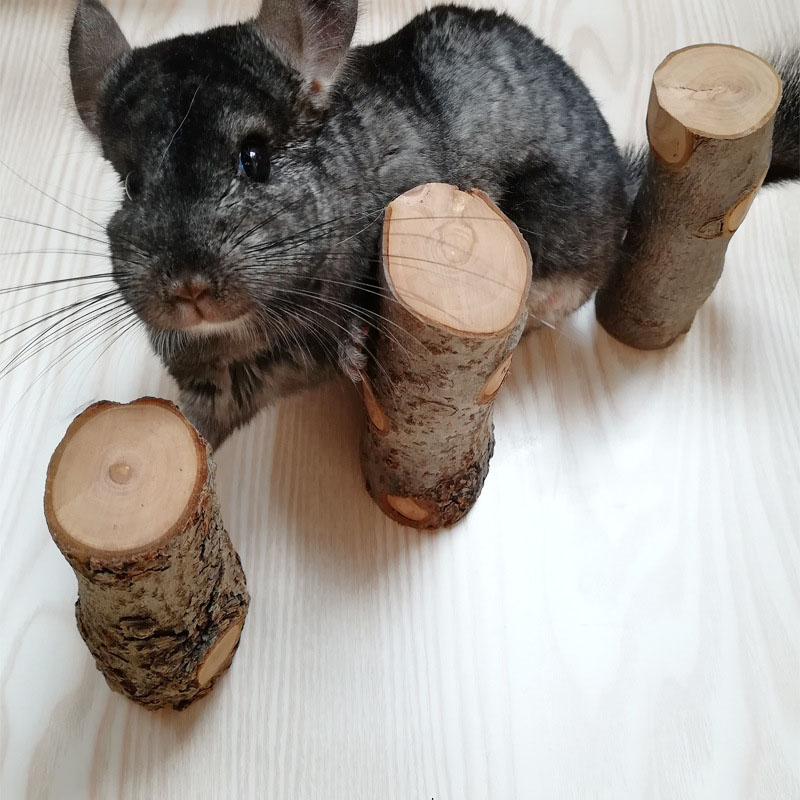 Pet Hamster Toy Natural Apple  - Woodworking Rabbet 评论和价格