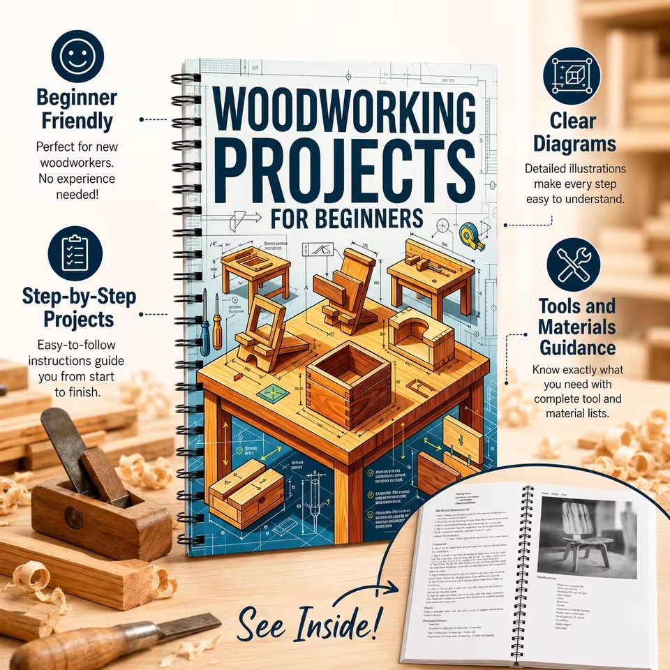 Beginner-Friendly Easy Woodwor - Woodworking Ideas For Adults 评论和价格