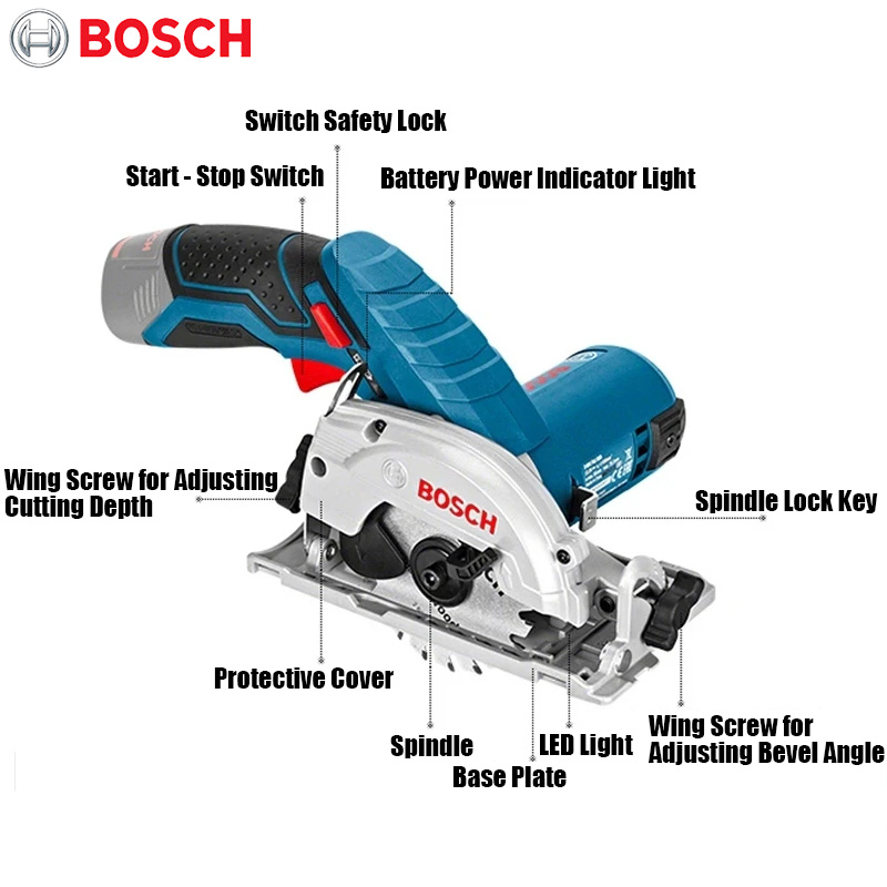 BOSCH GKS 12V-LI Electric Circ - Woodworking Saw 评论和价格