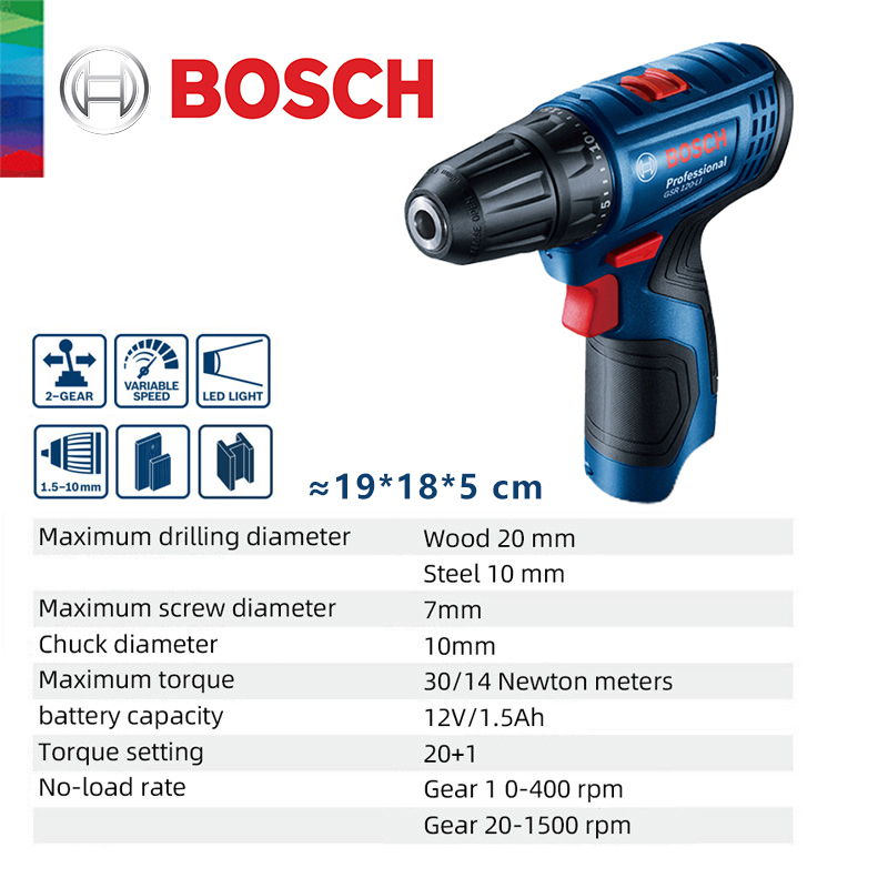 Bosch GSR 120-LI 12V Lithium E - Woodworking Drill 评论和价格