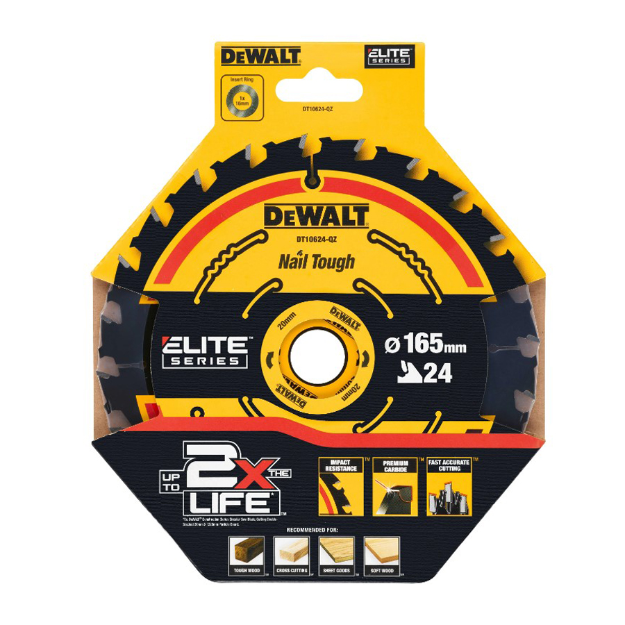 DEWALT DT10624-QZ 1/3pcs 24T C - Woodworking Saw 评论和价格