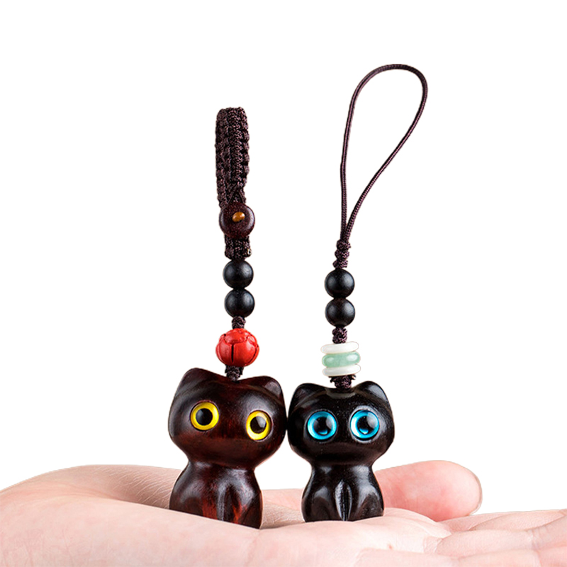1PCS Sandalwood Wooden Cat Key - Woodworking Rabbet 评论和价格